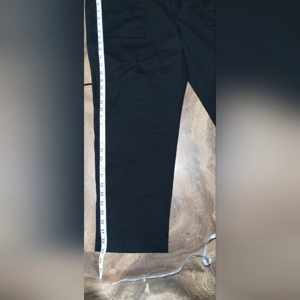 a new day Women's Black Pants Stretch Chinos Size (16)